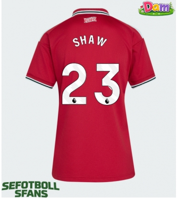 Manchester United Luke Shaw #23 Hemmatröja Kvinnor 2026-27 Kortärmad